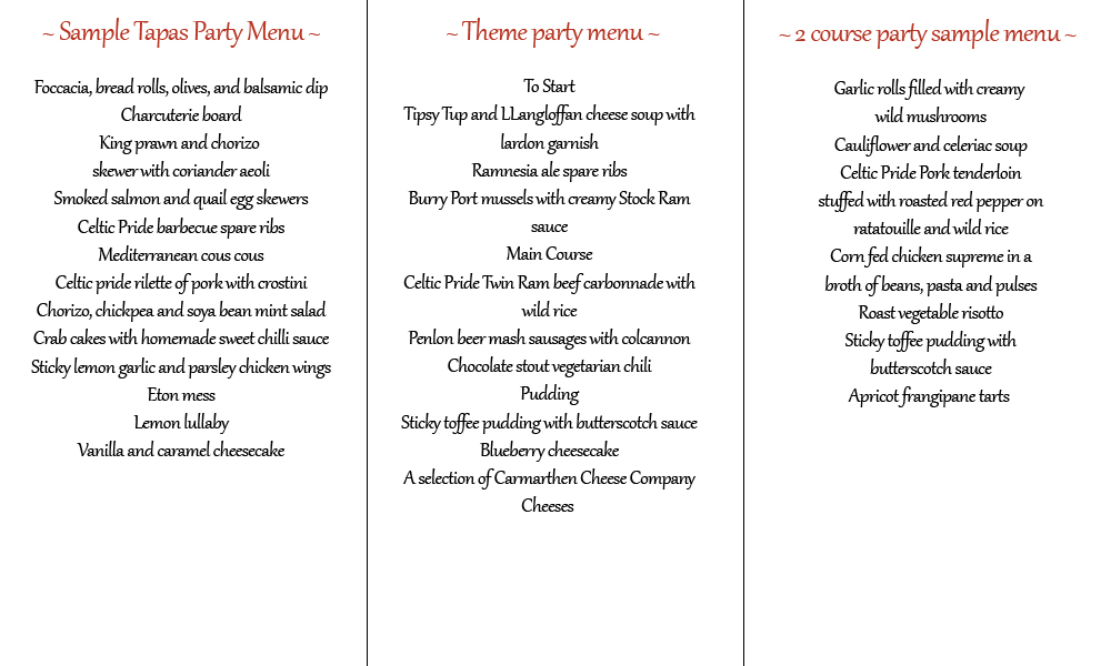 parties-menu